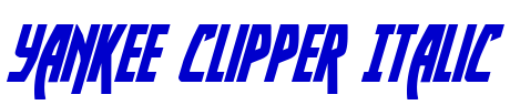 Yankee Clipper Italic шрифт